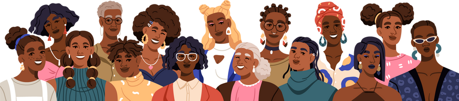 Group of Diverse Women Illustration